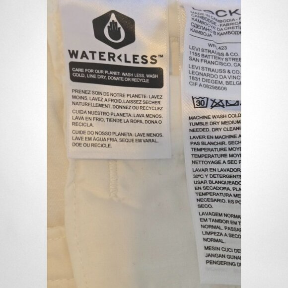 Dockers NWT W33 Men's Perfect Short Flat Front Classic Fit White - Picture 8 of 9